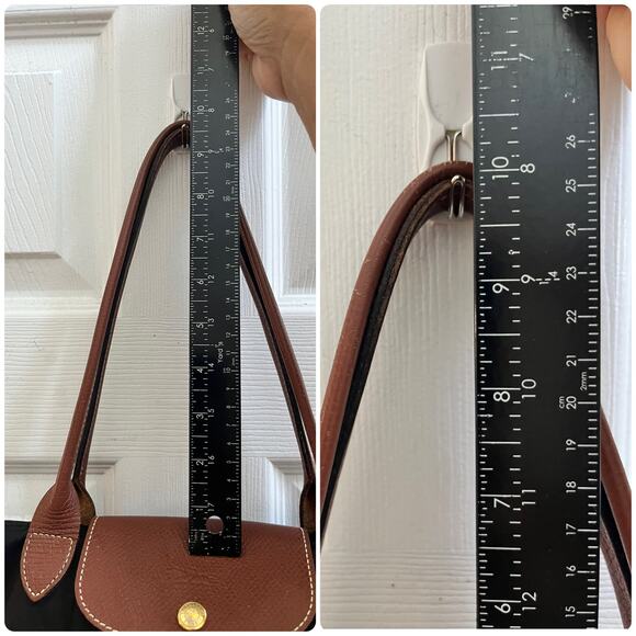 Longchamp FLAWS Le Pliage Original M Tote Hand Shoulder Nylon Bag Recycle Canvas - Picture 8 of 16